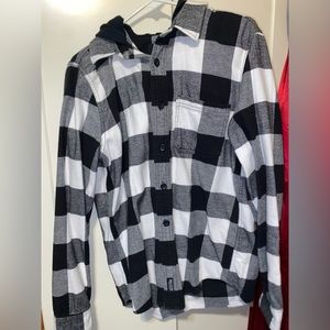 Hollister Flannel With Hood